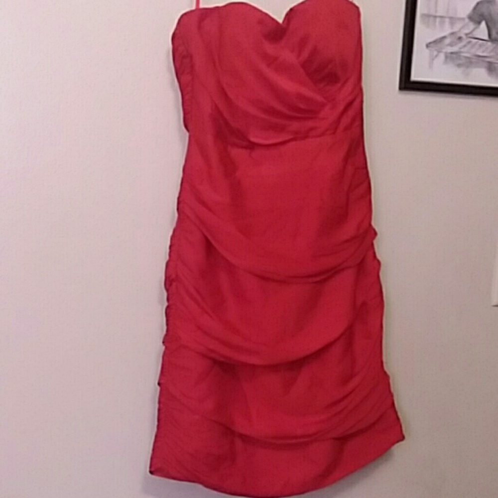 Red cocktail dress